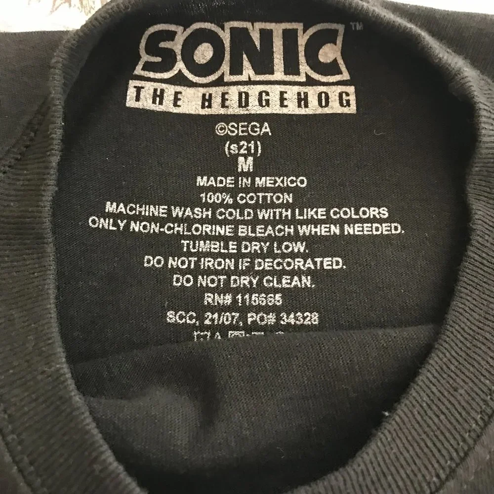 Sonic the Hedgehog Graphic T-Shirt Kids | Black | Medium